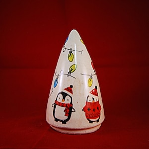 Ceramic Christmas Tree - Wheel Turned Tree - Decorative Ceramic Tree - Handmade Ceramic Tree