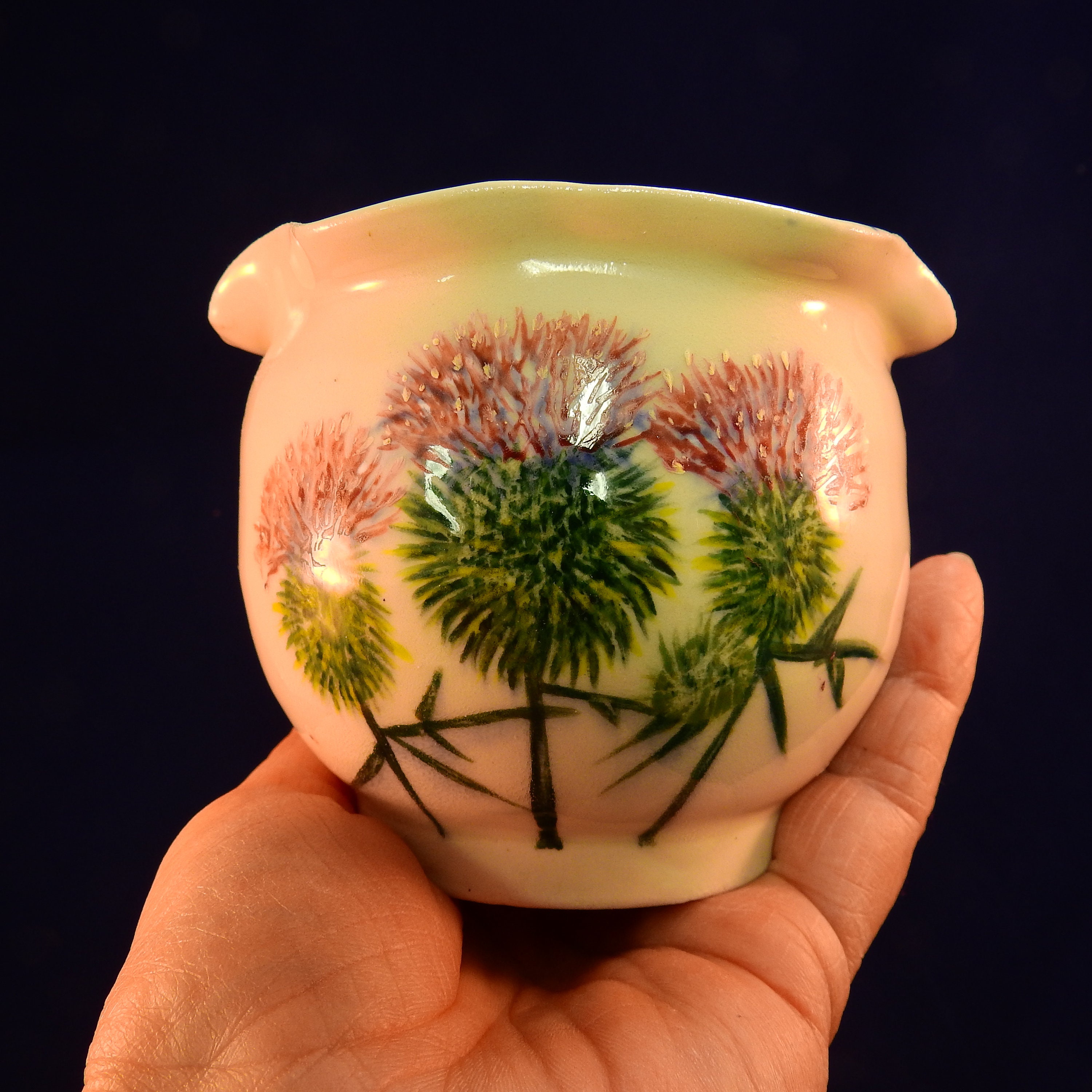 Flower Vase Sugar Bowl Jam Pot Condiment Bowl Etsy