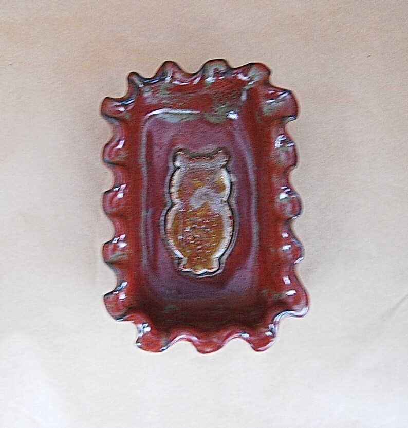 Owl Design Soap Dish Butter Dish Ring Dish Snack Dish Etsy