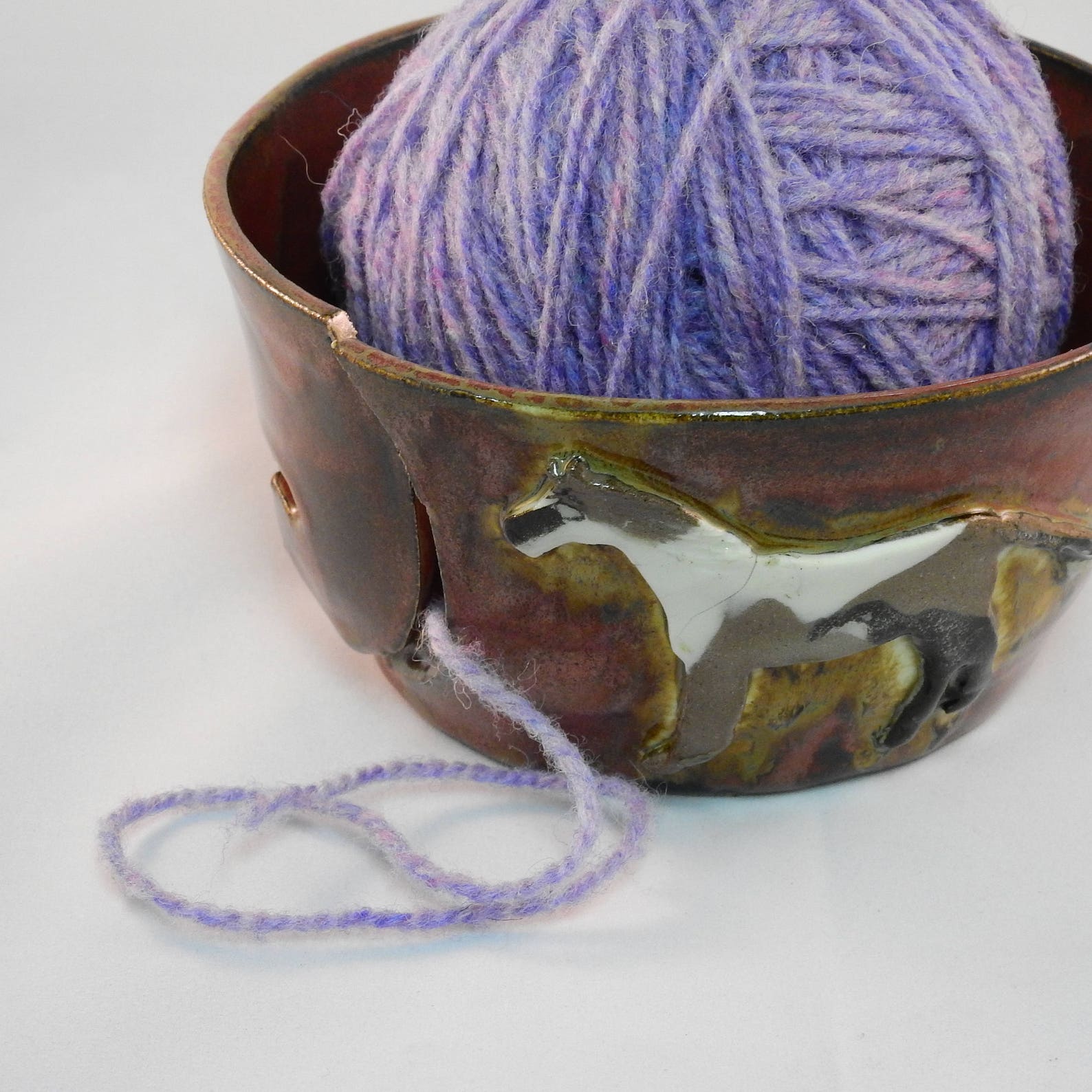 Yarn Bowl Farm Animal Yarn Keeper Etsy