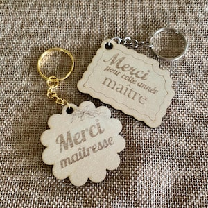 Regalo de maestro personalizado, llavero de maestro, regalo de niñera, regalo atsem personalizable, con o sin imán, flores de maestro.