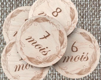 Carte étape bois Carte bienvenue bebe naissance bois, cadeau de naissance, baby shower, bienvenue bébé personnalisation personnaliser