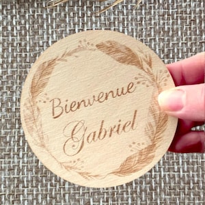 Gepersonaliseerd houten geboortekaartje | Welkom babykaart | geboortecadeau | babyshower | maatwerk personaliseren