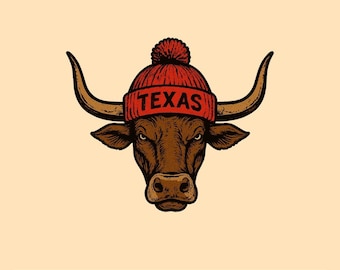Texas Football Longhorn SVG Design - Digital Download for Cricut, Silhouette, T-Shirts, Mugs, and Wall Art, Vector Files, Printable, Cutting