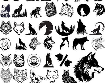 Wolf Svg Bundle, Wolf Svg, Wolf Head Svg, Wolf Clipart, Wolf Svg Cut Files For Circut, Wolf Silhouette, Wolf Adventure Svg, Wolf Png Bundle