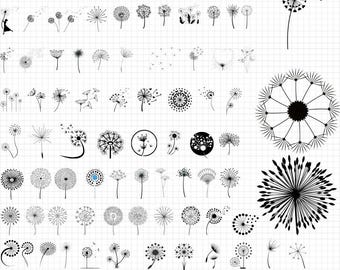 タンポポ SVG、タンポポ SVG バンドル、タンポポ Cricut、タンポポ クリップアート、クリップ アート、タンポポ ベクター、Cricut 用タンポポ ファイル、シルエット