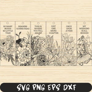 Bookmark pdf, jpg, Bookmark Bundle, Printable Bookmark Bundle,  Bookmark Cricut, bookmark coloring
