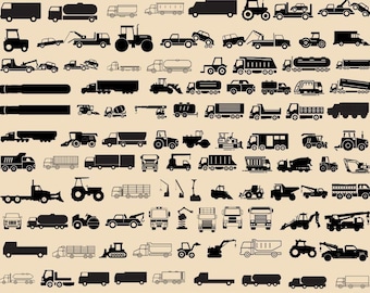 Truck SVG Bundle, Truck PNG Bundle, Truck Clipart, Semi Truck svg, Truck Silhouette, Us Truck Driver Svg, Truck SVG Cut Files for Cricut