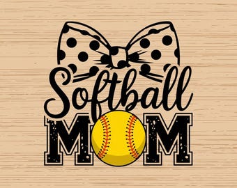 Softball Mom Svg, Softball Mom Shirt Svg, Ball mom svg, softball cut file, mom softball, Printable, Cricut, Silhouette