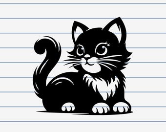 Katt svg, katt png, kattsilhuett, kattkontur png, katt clipart, katt husdjur png, husdjurskatt svg, katt svg, Cricut silhuett svg klippfil