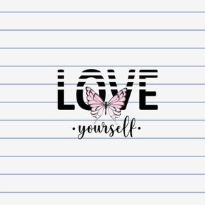 love yourself png svg design
