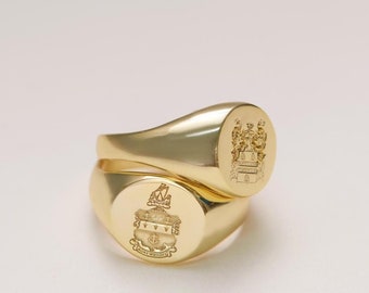 Coat of Arms Ring • Family Crest Ring • Graduation Rings • Signet Ring • Crest Ring • School Ring • Personalized Ring • Christmas Gift