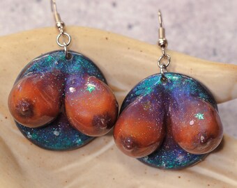 Space Horse Clay Earrings | Hypoallergenic | Handmade