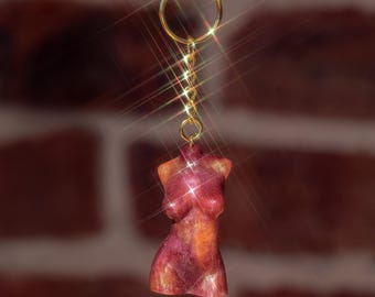 Guillerma Goddess Keychain | Handmade | Body Empowerment Art