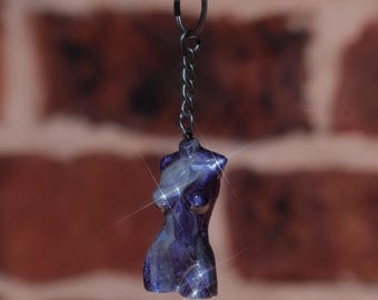 Poyson Berry Goddess Keychain  Handmade | Body Empowerment Art