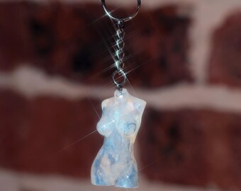 Frost Goddess Keychain | Handmade | Body Empowerment Art