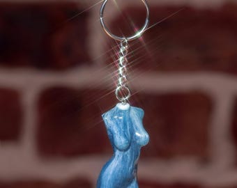 Ocean Ripple Goddess Keychain | Handmade | Body Art