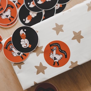 Stickers "Duo Créatif & Express" – Pour les esprits libres et engagés, illustré à la main, Sticker mate, Sticker carnets et ordinateurs