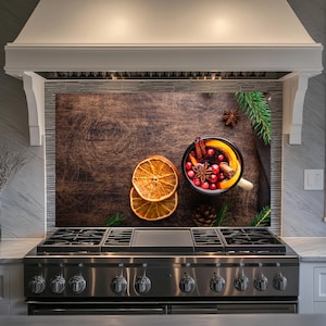 Carrelage pour dosseret de cuisine en verre trempé citron, crédence derrière la cuisinière, dosseret de couverture arrière de poêle, panneau de dosseret, couvercle supérieur de dosseret de poêle