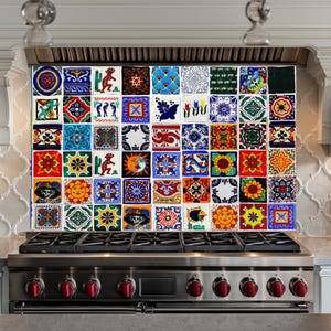 Panneau de dosseret de cuisine en verre trempé de conception rustique en céramique, couvercle de cuisinière, dosseret pour cuisinière, décoration de cuisine, dosseret de carreau, crédence