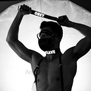 Men's Reflective Chest Shoulder and Arm Harness, Male Chest Harness, Clubwear, Rave Clothing, Men's Harness, Arm Harness, Mens Chest Rig,