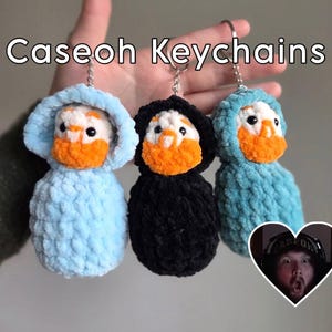 Caseoh Plush Keychain | Handmade | Crochet | Amigurumi