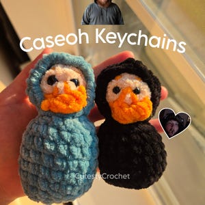 Caseoh Plush Keychain | Handmade | Crochet | Amigurumi