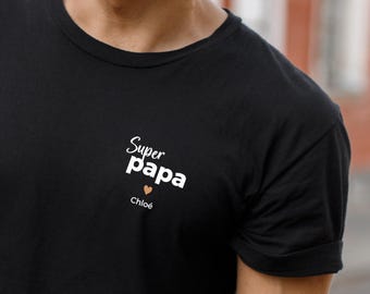 Personalized Dad T-shirt - Super Dad Father&#39;s Day T-shirt, Personalized Dad Gift, Father&#39;s Day Gift, Dad Birthday Gift Idea
