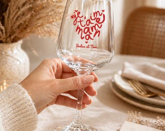 Verre à Vin fête des mères, idée cadeau personnalisé maman, cadeau fête des mères, verre apéro maman, idée cadeau maman anniversaire noël
