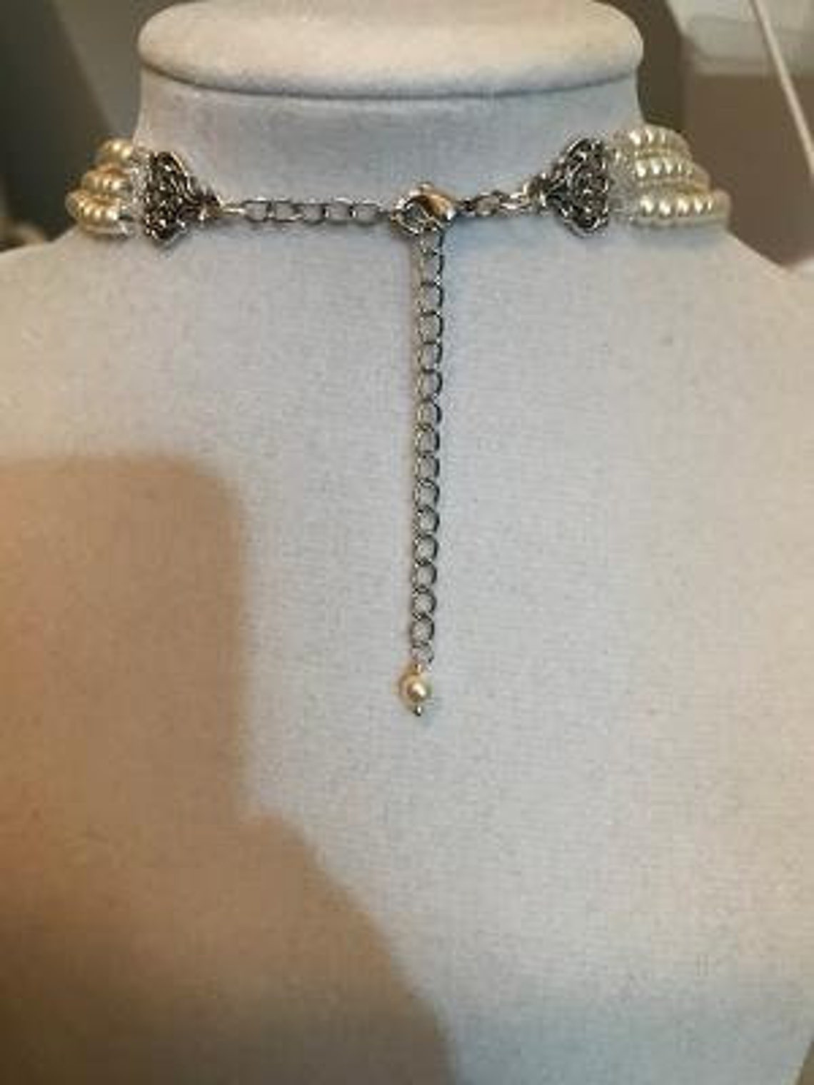 Crown Pearl Necklace Stud Earring Set Swarovski Pearl Queen Etsy