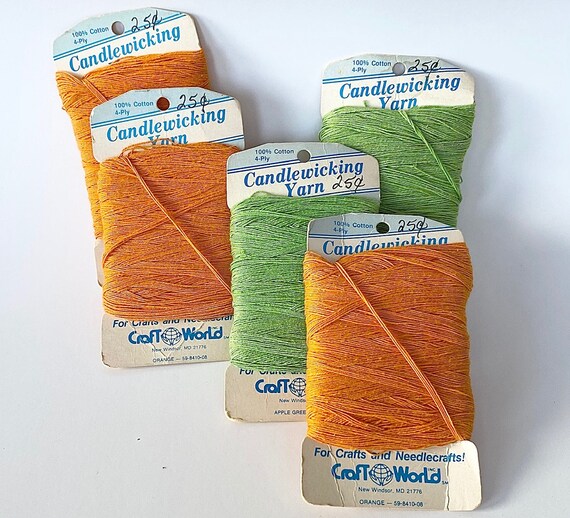 CANDLEWICKING YARN 100 Cotton / Craft World UNUSED / 4 Ply Etsy