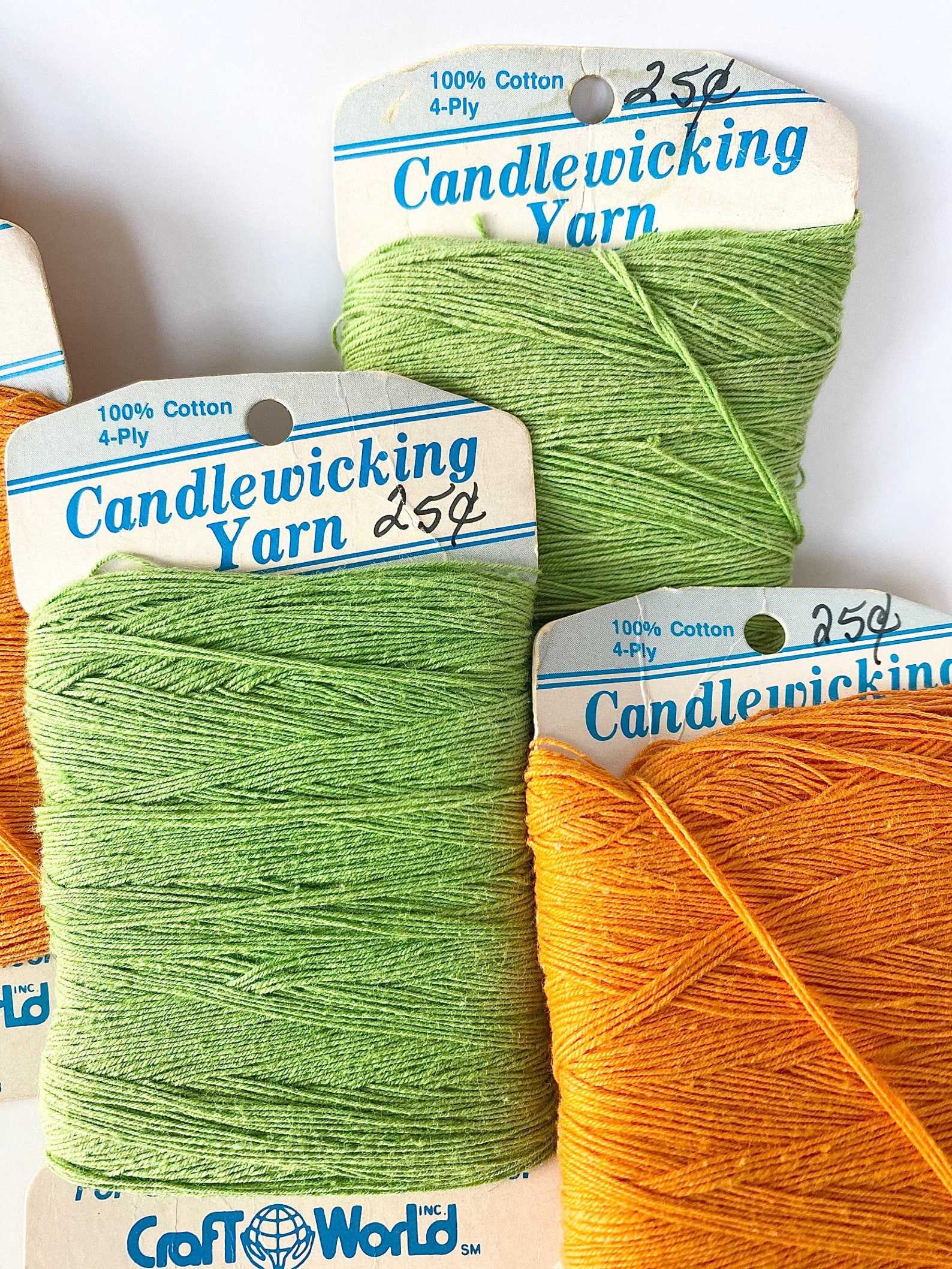 CANDLEWICKING YARN 100 Cotton / Craft World UNUSED / 4 Ply Etsy