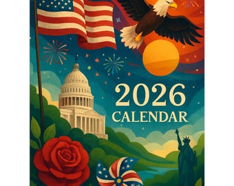 Calendarios de pared 2026 (EE. UU.)