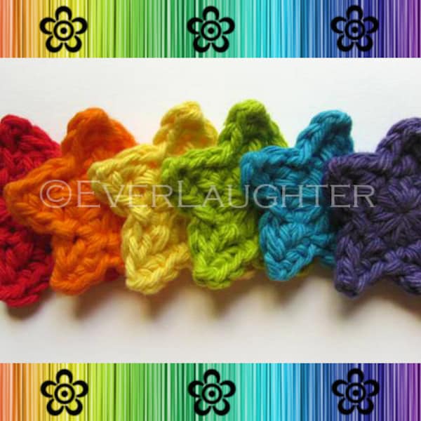 PATTERN-Crochet Star Applique-Detailed Photos