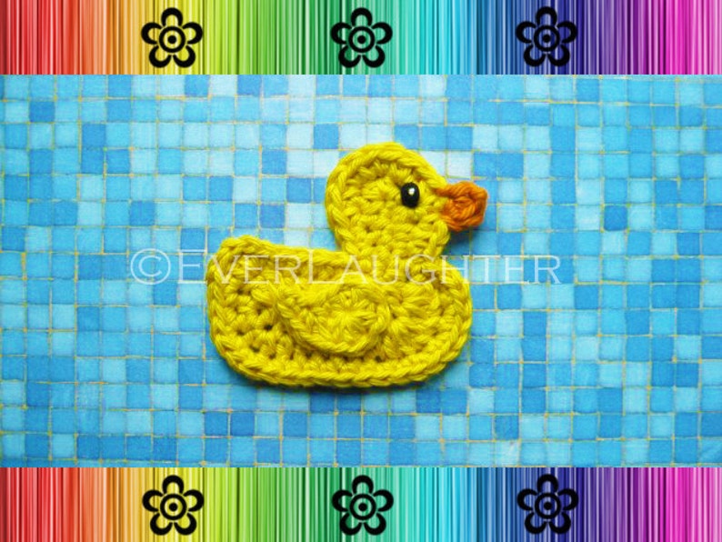 Duck Applique CROCHET PATTERN PDF image 3