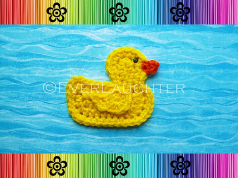 Duck Applique CROCHET PATTERN PDF image 2