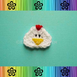 Bunny and Chick Applique CROCHET PATTERN image 3
