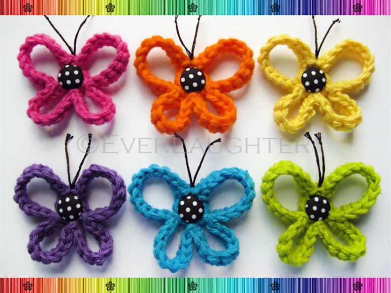 PATTERN-Crochet Loopy Butterfly-Detailed Photos image 1