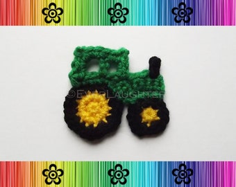 Tractor Applique - CROCHET PATTERN