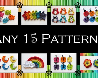 Your Choice of 15 Crochet Patterns (PDF)