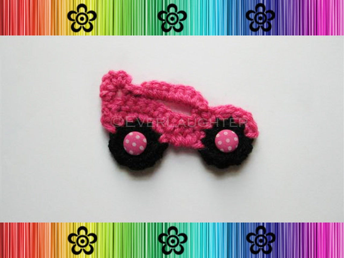 Race Car Applique CROCHET PATTERN Etsy