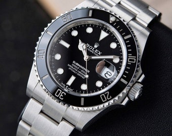 Rolexx  SB Date stainless steel black watch 126610LN