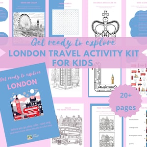 Erkunden Sie London mit Kindern! | Reiseaktivitäten | Reise Fleiß Buch | Kinder Reisetagebuch | Reiseaktivitätskit | Kinder Reisespiele | Reisen