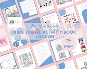 Libro di attività di viaggio per bambini su Londra / Storia e Geografia (Download digitale)