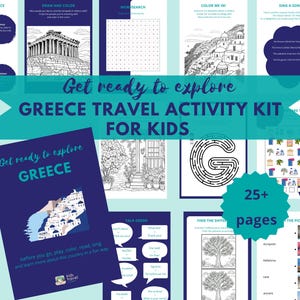 Entdecke Griechenland! | Reiseaktivitätskit für Kinder | Griechenland Reisen | Kinder Reisetagebuch | Reiseführer | Reise Fleiß Buch | Kinder Reisespiele