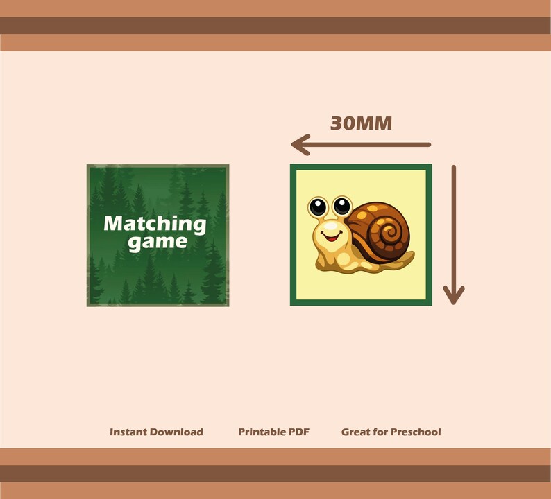 Shell Match Memory Game Animal Memory Game – 70 Animals – Printable PDF - Learning Activity for ...