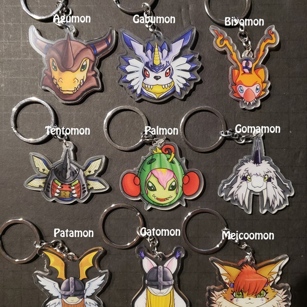 Digimon - Digivolve To... Keychain Charms