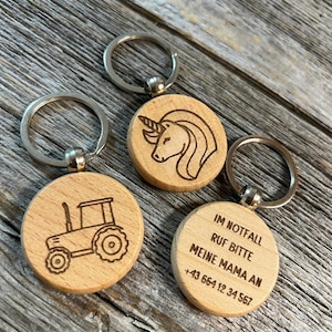 Pendentif d'urgence pour le sac d'école ou le sac à dos de la maternelle, écolier, pendentif d'enfant, sac à dos, sac d'école, numéro de téléphone d'urgence maman