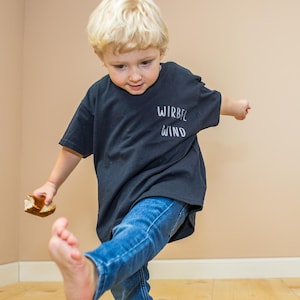 T-Shirt Kids Kids Whirlwind for Girls & Boys Summer Short Sleeve Shirt Kids Shirt Kids Shirt Funny Saying Children&#39;s Birthday T-Shirt