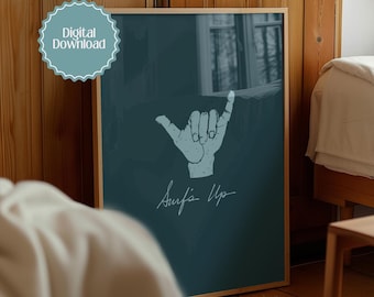Surfaffisch, surfkonst, strandväggkonst, surfar upp, surfkonst, minimal surfaffisch, surfaffisch, vintage surfaffisch